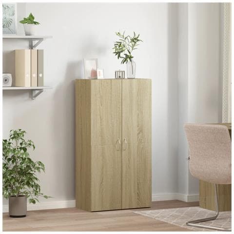 Schedario Rovere Sonoma 60x32x115 Cm In Legno Multistrato - Foto 3