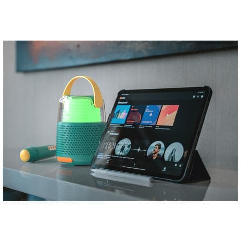 Speaker Bluetooth Luminoso Ks-80 Modalità Karaoke E Modifica Voce, Verde Petrolio - Foto 5