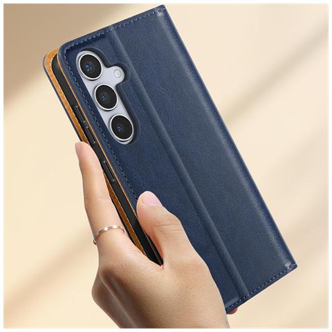 Custodia A Portafoglio Per Samsung Galaxy S24 Plus In Vera Pelle - Foto 5