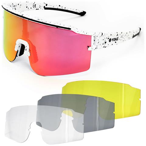 Sunthrill Set Occhiali Da Sole Sportivi Bianchi - Foto 1