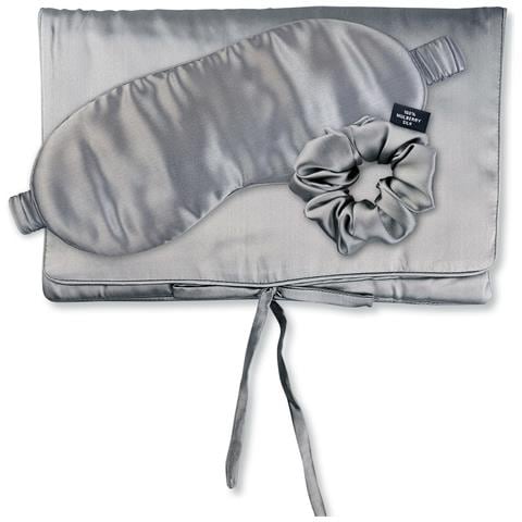 Travel Set Beauty M Borsa Di Seta, Maschera Per Dormire E Scrunchie M - Foto 1