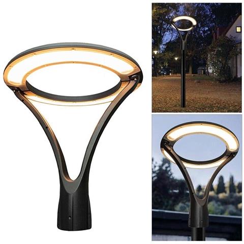 Lampione Da Giardino 100 Watt Lampada Led Luce Calda Moderna Per Vialetti Ip65 - Foto 1