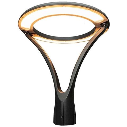 Lampione Da Giardino 100 Watt Lampada Led Luce Calda Moderna Per Vialetti Ip65 - Foto 2