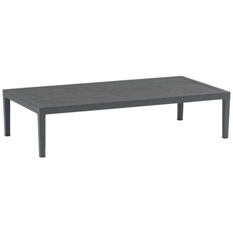 Escondido - Salotto Con Struttura In Alluminio Antracite E Corda In Pvc, Tavolino Effetto Pietra - Foto 2