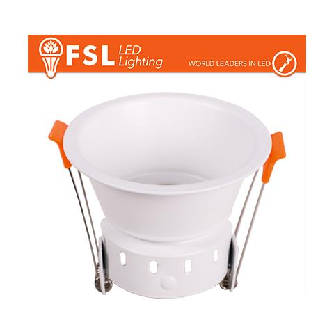 Ghiera Fissa Tonda - Alluminio Verniciato A Polvere, Foro 75mm Bianca - Foto 1