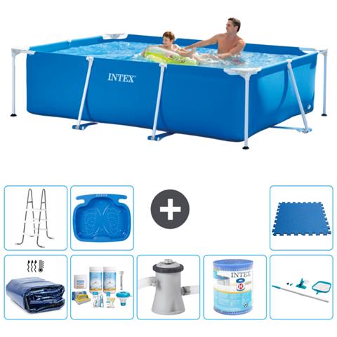 Piscina Fuori Terra - Rettangolo - 260x160x65 Cm - Blu - Include Accessori Coordinati A102 - Foto 1