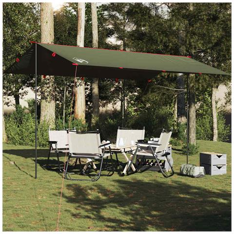 Telone da Campeggio Verde Oliva 506x306 cm Impermeabile - Foto 1