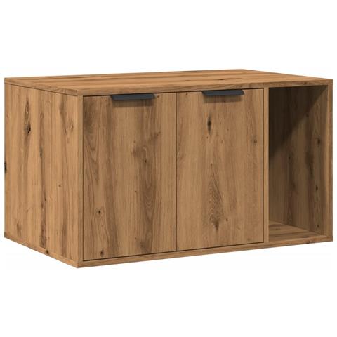 Recinto Lettiera Rovere Artigianale 80x50x45 cm in Truciolato - Foto 1