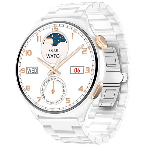 Smartwatch Mx16: Display Hd Da 1,43"", Chiamate Bluetooth White + Silver - Foto 1