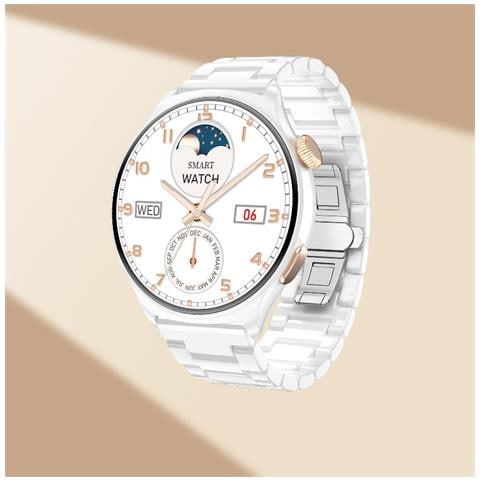 Smartwatch Mx16: Display Hd Da 1,43"", Chiamate Bluetooth White + Silver - Foto 2