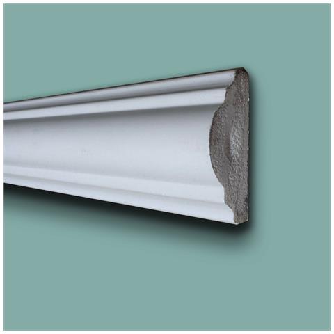 Profilo Bugna Per Boiserie In Polimeri Bianco Ral 9016 Verniciabile 40x18mm (prezzo Al Metro) - Foto 1