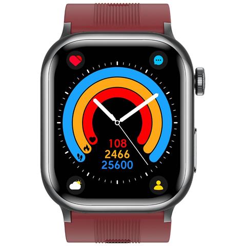 Smartwatch Per La Salute Con Misurazione Della Pressione Sanguigna E Ecg, Compatibile Con Smartphone Red - Foto 2