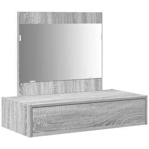 Tavolo da trucco a muro grigio sonoma 83x40x70 cm - Foto 1