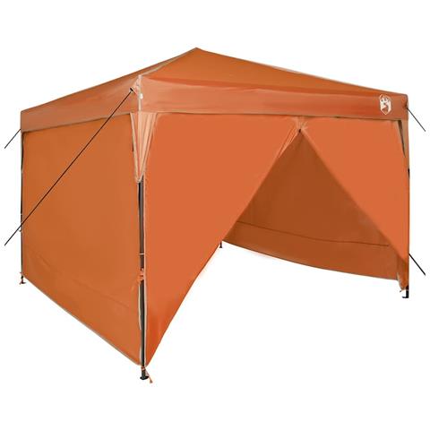 Tenda Aggiuntiva Pop-Up Arancione 300 x 300 cm Tessuto - Foto 1
