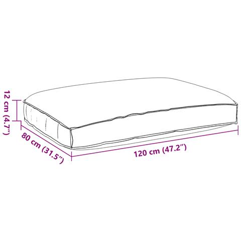 Cuscino per seduta pallet Floral Multicolore 120 x 80 x 12 cm - Foto 6