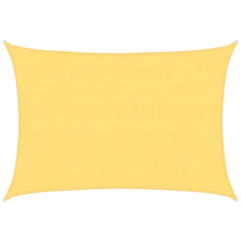 Parasole A Vela Hdpe Rettangolare 4x6 M Beige - Foto 1
