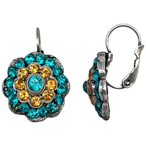 Orecchini In Argento Con Zirconi Blu Sw 10µ - Foto 1