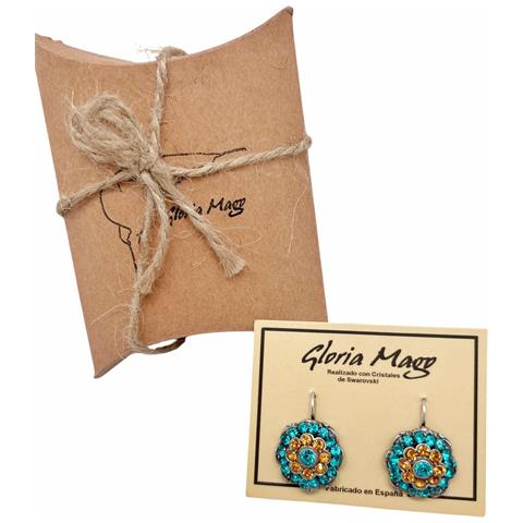 Orecchini In Argento Con Zirconi Blu Sw 10µ - Foto 2