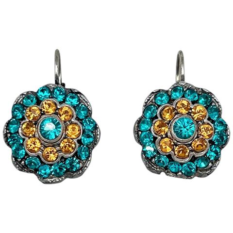 Orecchini In Argento Con Zirconi Blu Sw 10µ - Foto 5