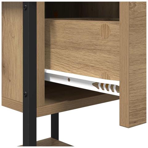 Comodino Rovere artigianale 34 x 35,5 x 45 cm Legno multistrato - Foto 9