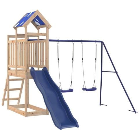 Set da Gioco da Esterno in Legno Massello di Pino - Foto 1