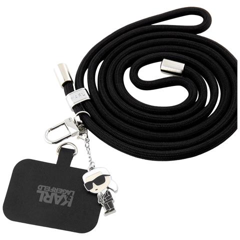 Laccio Da Collo 150cm Universale Con Spilli Ikonik Ultra Resistente, Nero - Foto 1