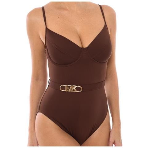 Costume Da Bagno Con Ferretto Retrò Da Donna Con Cintura Mm1n615 - Foto 4