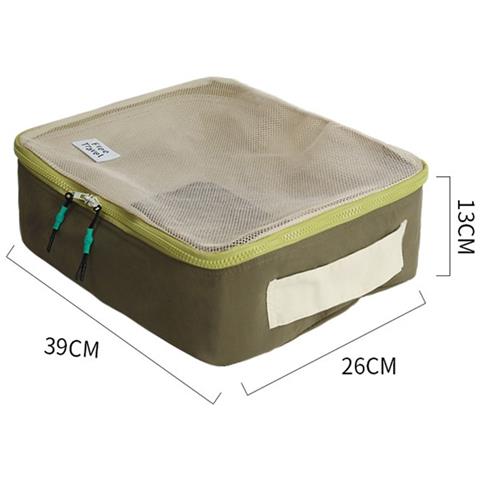 Organizzatore Da Viaggio Grande Capacità - Borsa Portaoggetti Multiuso In Nylon Green - Foto 2