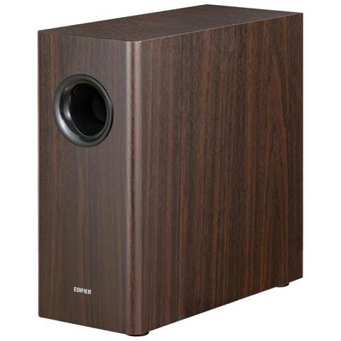 T5s Subwoofer attivo 8 pollici, 70W RMS, passa-basso 35Hz, cabinet in MDF, marrone - Foto 7