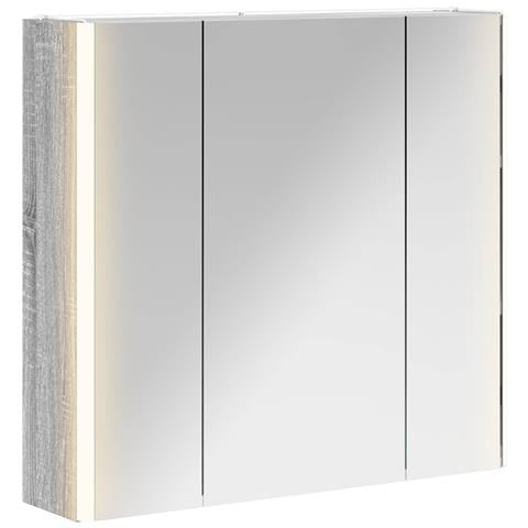Mobiletto per specchio da bagno Grigio Sonoma - Foto 1