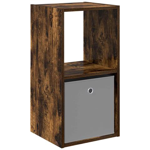 Comodino Rovere fumé 35 x 32 x 68,5 cm Legno multistrato - Foto 1