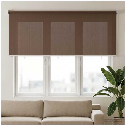 Tenda a Rullo Esterno Blocco UV 90% Tortora 160 x 140 cm HDPE - Foto 2