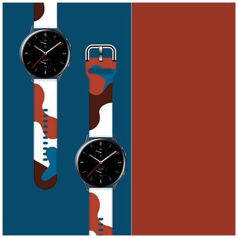 Cinturino Moro Per Samsung Galaxy Watch 42 Mm Cinturino In Silicone Camo (8) - Foto 3