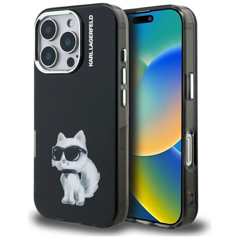 Custodia Nera Per Iphone 16 Pro Max Karl Lagerfeld - Foto 2