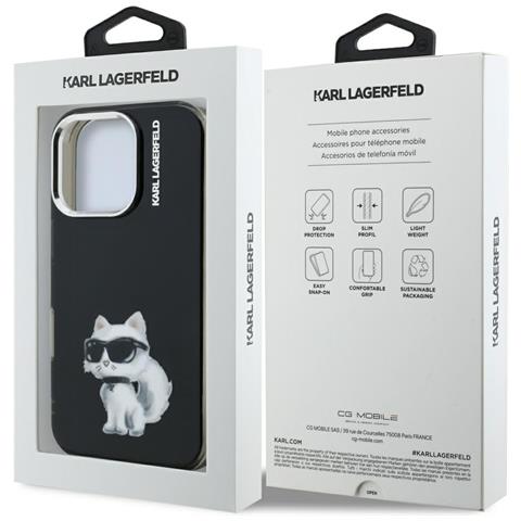 Custodia Nera Per Iphone 16 Pro Max Karl Lagerfeld - Foto 7