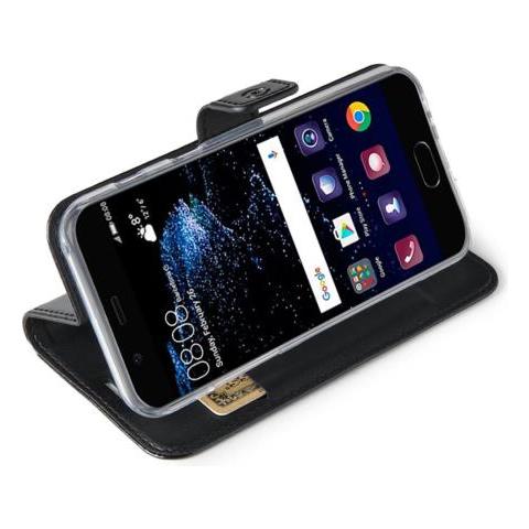 Flip Cover Custodia per P10 - Nero - Foto 3