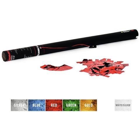 Electric Confetti Cannon 80cm, Red Metallic - Foto 1