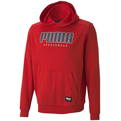 Atletica Leggera Con Cappuccio Fl, Felpa Uomo, Rosso, L - Foto 5