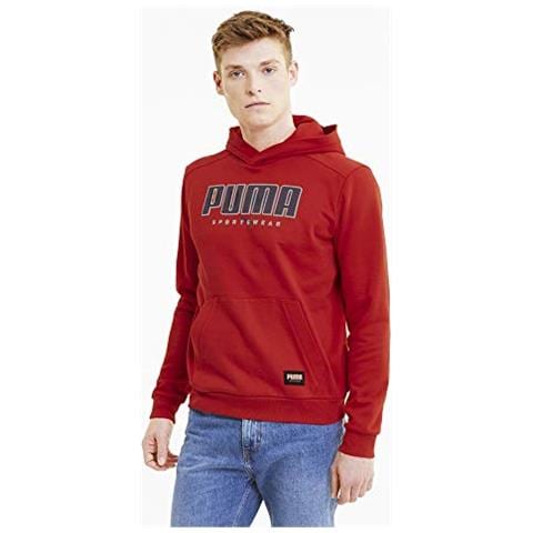 Atletica Leggera Con Cappuccio Fl, Felpa Uomo, Rosso, L - Foto 1