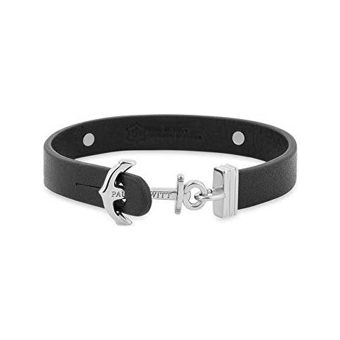 Bracciale Donna Signum Coordinate - Bracciale Ancora In Pelle Da Donna (nero) Con Ciondolo Ancora In Acciaio (acciaio)  - Foto 2