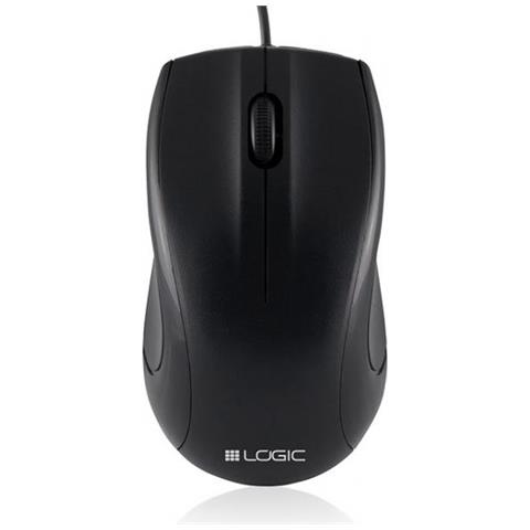 Lm-12 Mouse Usb Ottico 1000 Dpi Ambidestro Nero - Foto 1