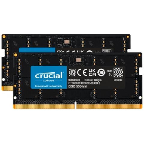 Kit 2 X Ddr5 32gb 4800mhz Sodimm ( 64gb Totali) Modulo Banco Memoria Ram Pc - Foto 1