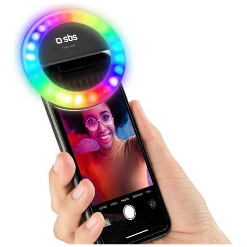 Anello Led Universale Multicolor Con Clip Per Video E Foto - Foto 1