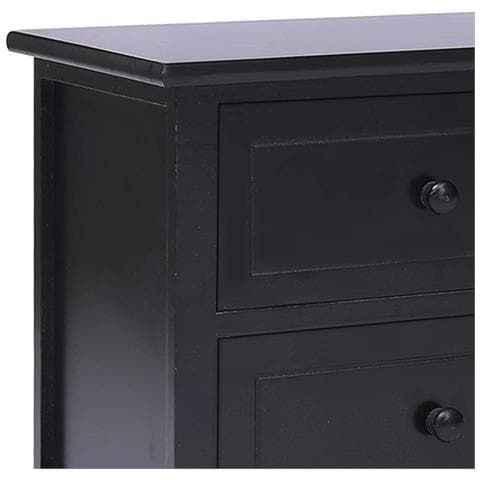 Mobile Porta TV Nero 108x30x40 cm in Legno di Paulownia - Foto 7