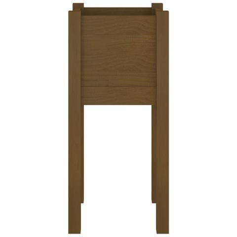 Fioriere Da Giardino 2 Pz Miele 31x31x70 Cm In Legno Di Pino - Foto 8