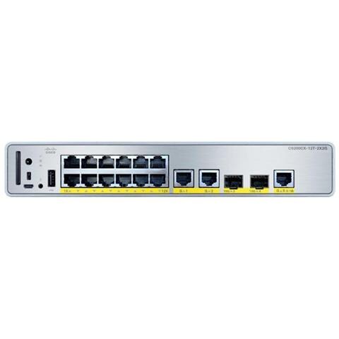 C9200CX-12T-2X2G-E Switch di Rete Gestito Gigabit Ethernet (10/100/1000) Supporto Power over Ethernet (PoE) - Foto 1