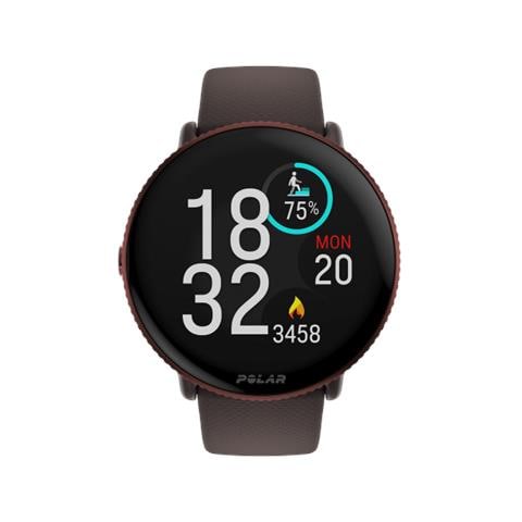Smartwatch Polar Ignite 3 Titanium, Gre S-l, Schwarzes Gehuse Mit Braunem Lederarmband (zustzlich Ist Ein Schwarzes Silikonarmband Im Lieferumfang Enthalten) (a0035194) - Foto 1