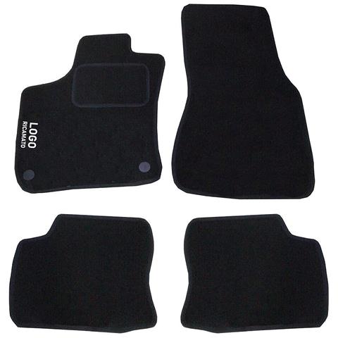 Tappetini Auto Compatibili Per Twingo Dal 2015 | Tappeti Sagomati | In Moquette Nera | Logo Ricamato Battitacco E 2 Clip Di Fissaggio | Accessori Interni - Foto 1