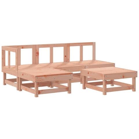 Set Salotto da Giardino 5 pz in Legno Massello di Douglas - Foto 2