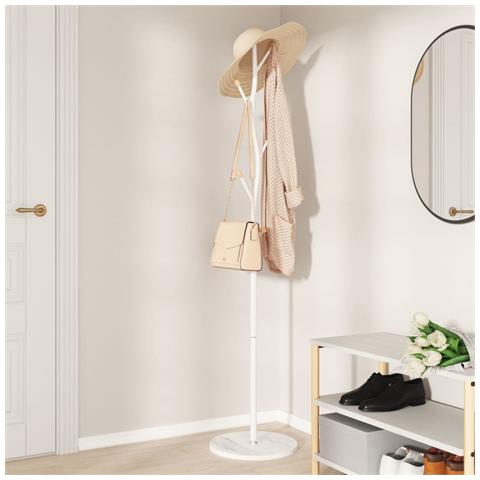 Appendiabiti Bianco 177 Cm In Ferro Verniciato A Polvere - Foto 3